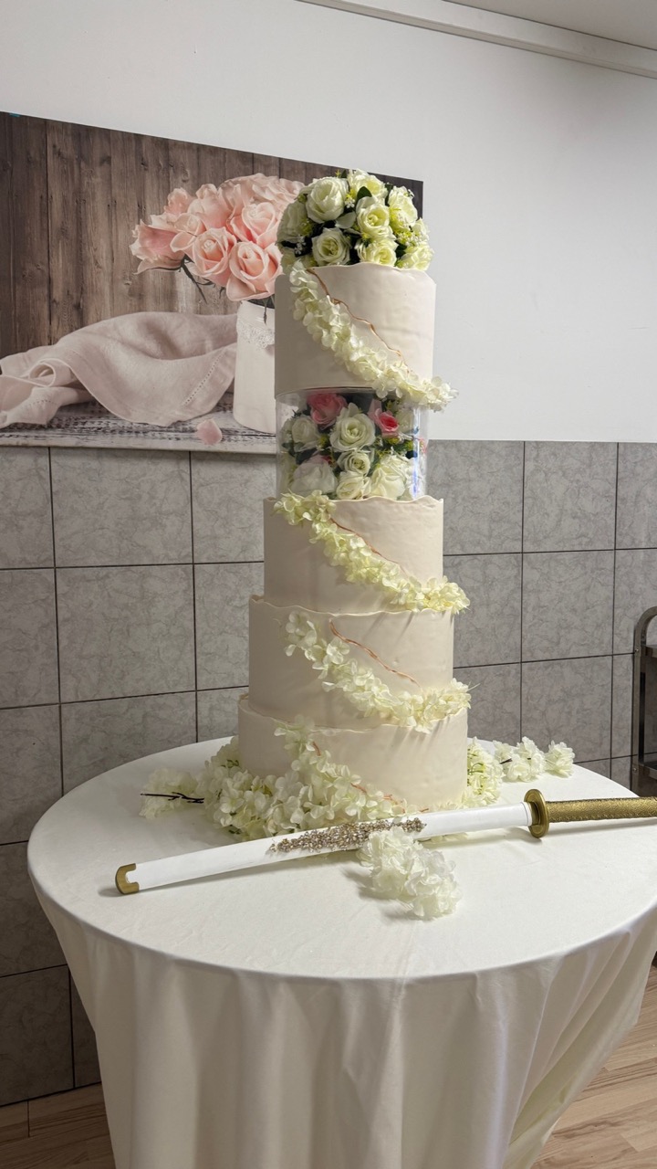 Hochzeitstorte Marzipan